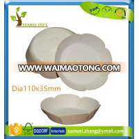 Eco-Friendly Round Disposable Wood Salad Bowl